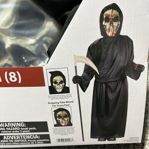 Bleeding Grim Reaper Boys Medium 8 Halloween Costume